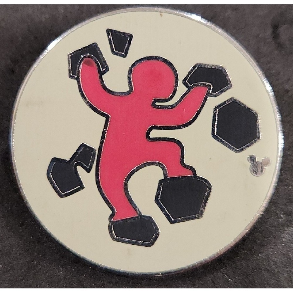 Disney Pin Rock Climbing Badge Wilderness Explorer Hidden Mickey Pink 2012